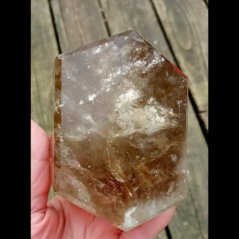 ✨ 2x HP ✨ Rainbow-filled Brazilian Citrine Tower ✨ (Read Desc.) ✨ - Picture 8 of 10